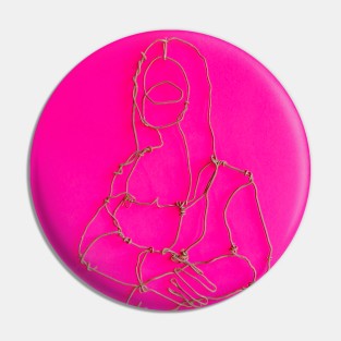 Mona Lisa Pink Pin