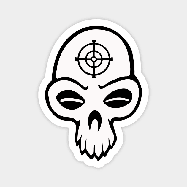 target skull Magnet by Huggy Mauve