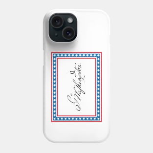 George Washington's signature Phone Case