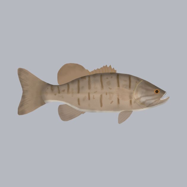 Smallmouth Bass by FishFolkArt