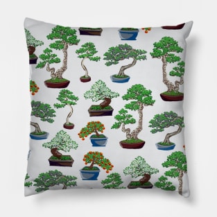 Bonsai in Gouache Pattern Pillow