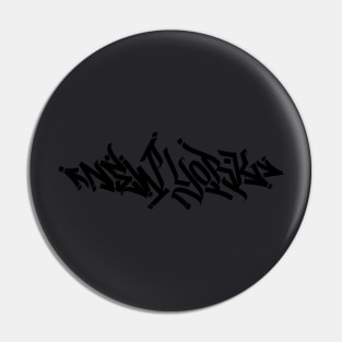 New York graffiti tag Pin