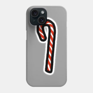 A Candy Cane for Christmas Minimal Art Phone Case