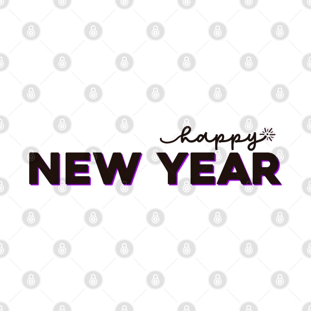 Happy New year (purple) by LetsOverThinkIt