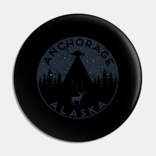 Anchorage Alaska Ufo Spaceship Pin