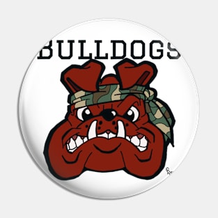 Bulldog camo Pin