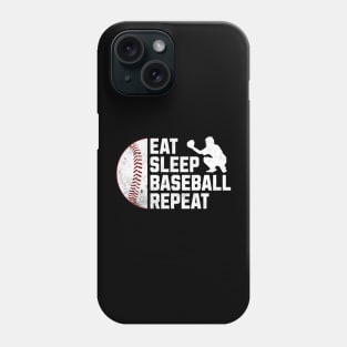 Eat  Sleep Baseball Repeat Phone Case