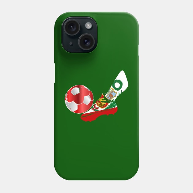 Intl. Soccer - Peru Phone Case by geodesyn