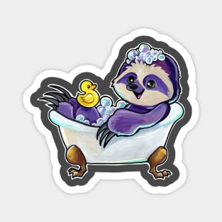 Bath time sloth Magnet