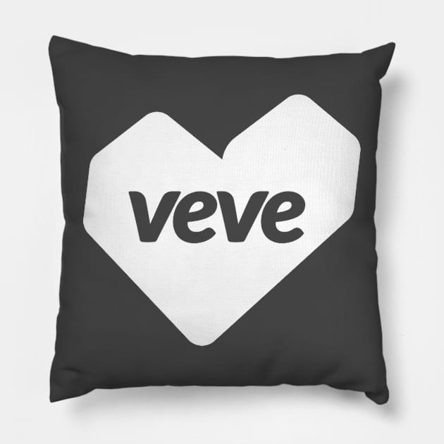 VeVe Collectible New Heart Logo 2023 Pillow by info@dopositive.co.uk