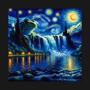 Frog In Starry Night T-Shirt