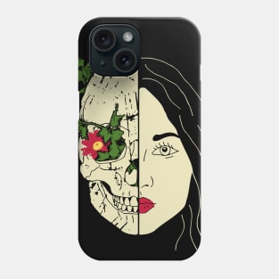 skull girl Phone Case