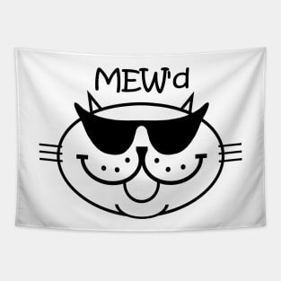 MEW'd - Black Outline Tapestry