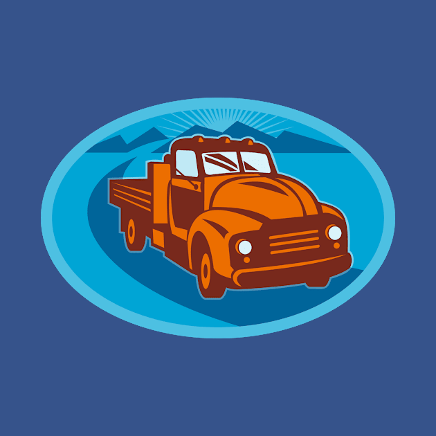 Vintage Pick-up Cargo Farm Truck by Protshirtdesign