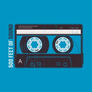 Retro cassette tape-500 feet of music T-Shirt