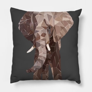 Happy African Elephant in the Bush Pillow