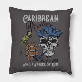 Pirate Skull of the Caribbean Pillow