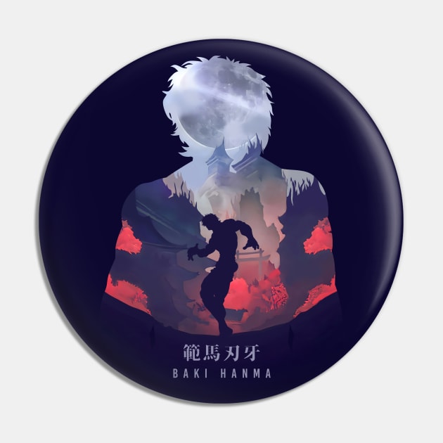 Baki Hanma - Dark Illusion Pin by The Artz