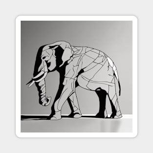 Elephant Shadow Silhouette Anime Style Collection No. 125 Magnet