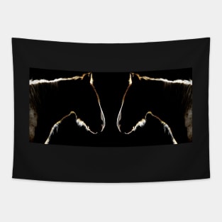 Horse  pony Silhouette. Tapestry