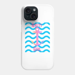 Nautical Girl With Waves Phone Case