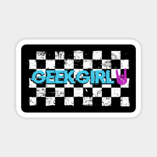 Geekgirl Punk Style Magnet