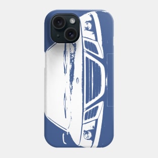 Saab 9-3 2nd generation classic car white monoblock Phone Case