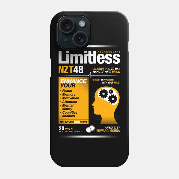 Limitless Pills Phone Case by SOULTHROW