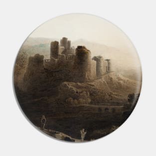 Moonlight - Chepstow Castle by John Martin Pin