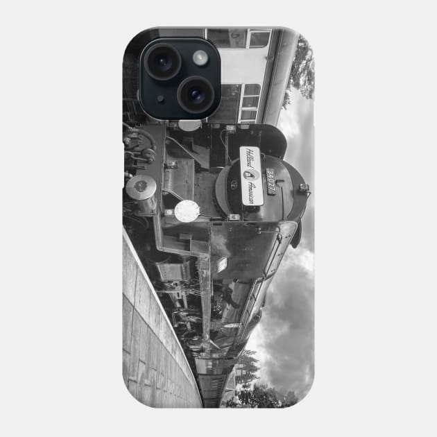 The Boat Train - Black and White Phone Case by SteveHClark