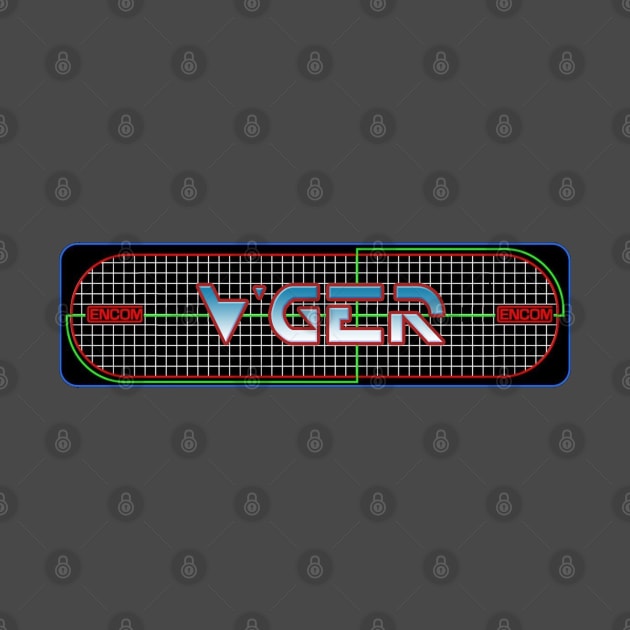 V'GER - Tron Video Game Marquee by RetroZest