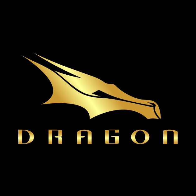 dragon spacex gold edition by creatorbriliant