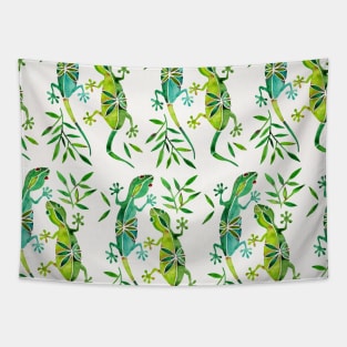 gecko green Tapestry