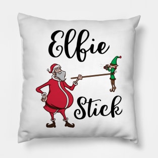 Funny Elf Pun Selfie Stick Santa Claus Christmas Meme Gift Pillow