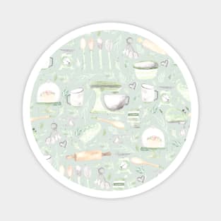 Baking Pattern | Mint Green | Texture Magnet