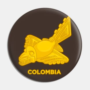 Animal form design of an antique colombian indigenous tribe Pin