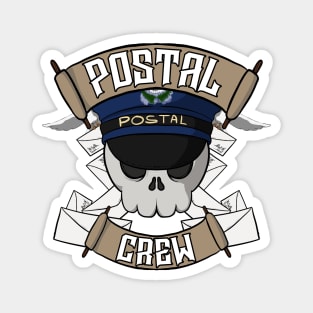 Postal crew Jolly Roger pirate flag Magnet