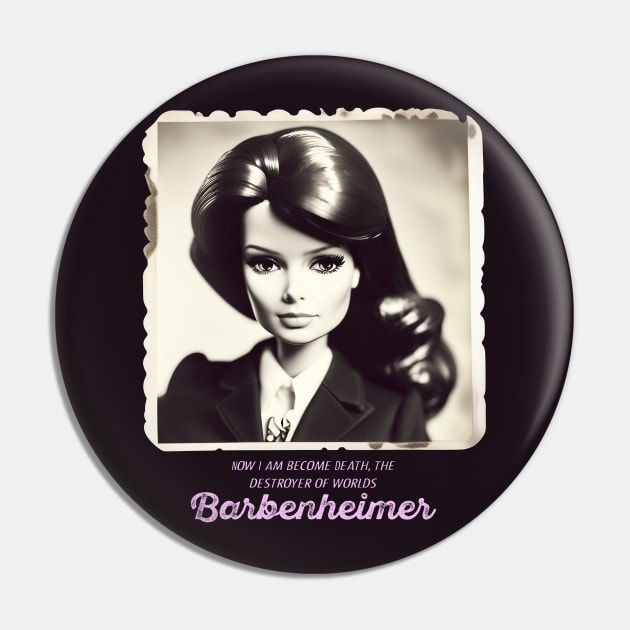 Barbenheimer Pin by Kingrocker Clothing