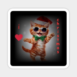 Cool kittens for Christmas Magnet