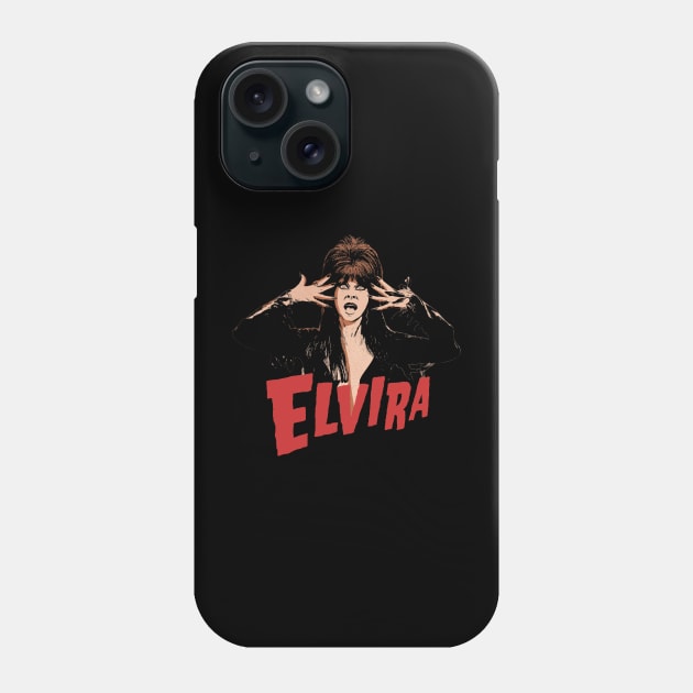 Elvira Wow Phone Case by Sentra Coffee