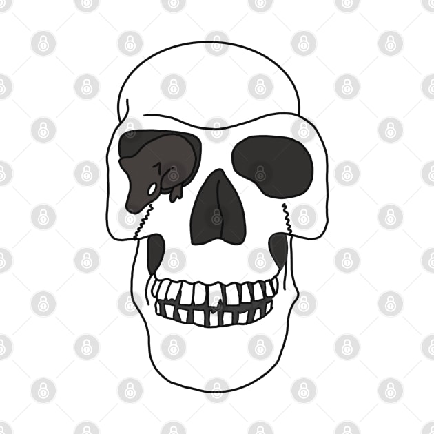 Skull with rat by Gavlart