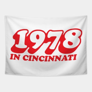 1978 in Cincinnati (White Variant) Tapestry