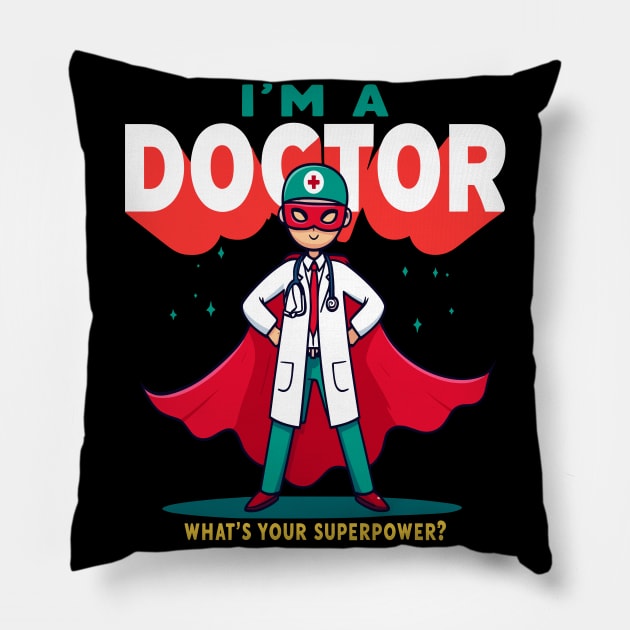 Superhero Healer Pillow by maknatess