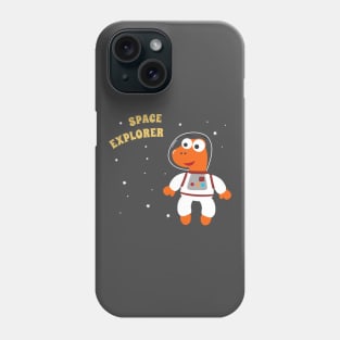 Cute dinosaur astronaut. Phone Case