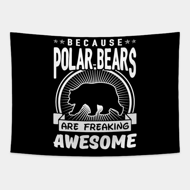 Polar Bears Are Freaking Awesome Tapestry by solsateez