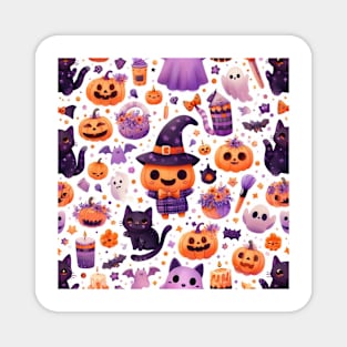 Cute Halloween Pattern Magnet