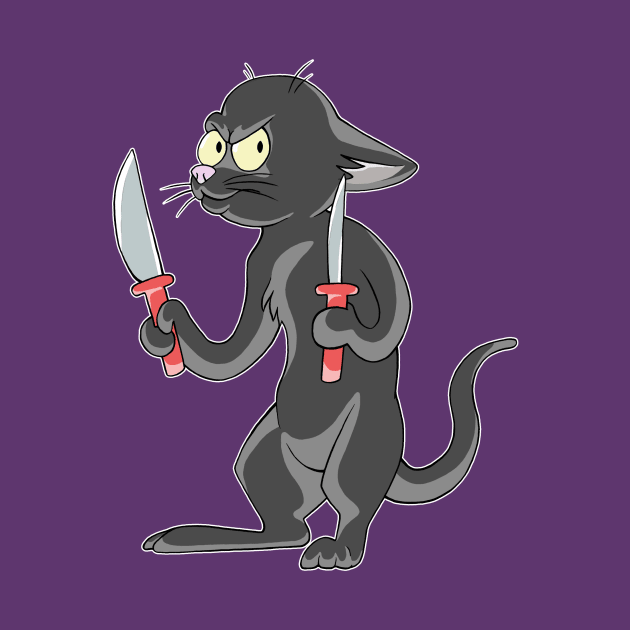 Knife Cat by Skarmaiden