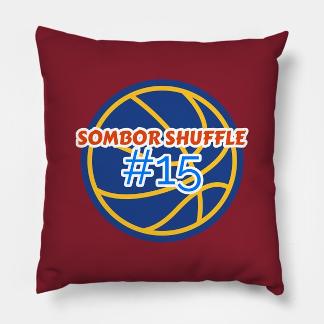 Nikola Jokic Sombor Shuffle Pillow by antarte