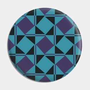 Geometric Blocks Pattern Pin