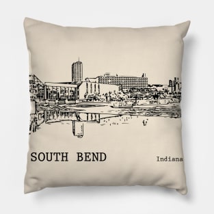 South Bend Indiana Pillow